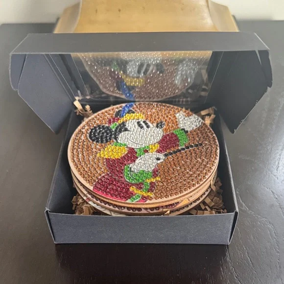 🎨 Handcrafted Whimsical Diamond Art Coasters | Set of 4 Gift Ready - Picture 5 of 6